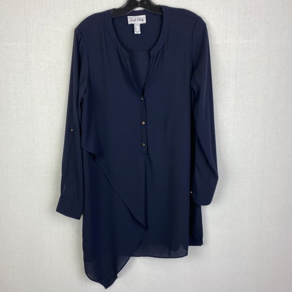 JOSEPH RIBKOFF Asymmetrical Tunic Blouse - Picture 1 of 8